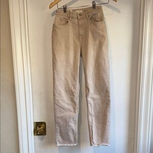 Ted Baker Light Tan Straight Leg Jeans